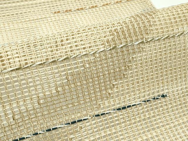 平和屋着物*夏物 八寸名古屋帯 羅 霞文 正絹 逸品 未使用 CABF4774rv