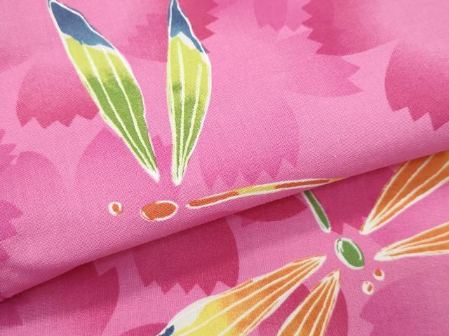 平和屋着物∴夏物 浴衣 花尽くし トンボ 綿 逸品 CABF4795rv