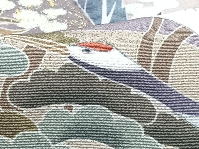 平和屋着物■色留訪問着 飛鶴松文 暈し染め 金銀彩 正絹 逸品 CABF4829xe