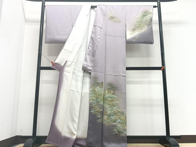 平和屋着物■訪問着 枝松文 暈し染め 金彩 正絹 逸品 CABF4849xe