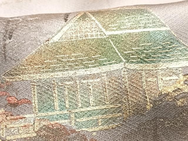 平和屋着物■訪問着 風景文 金彩 正絹 逸品 CABF4864xe