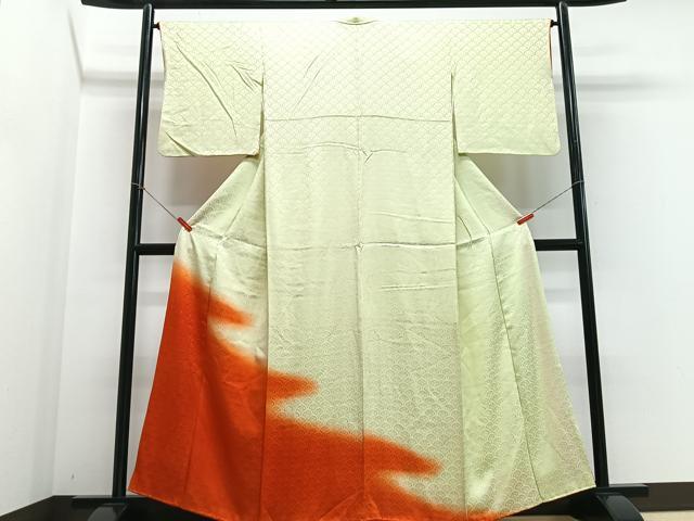 平和屋着物■訪問着 青海波地紋 暈し染め 正絹 逸品 CABF4870xe