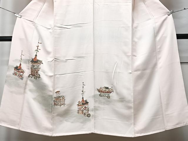 平和屋着物■訪問着 寿光織 鉾 草花文 金彩 正絹 逸品 CABF4968xe