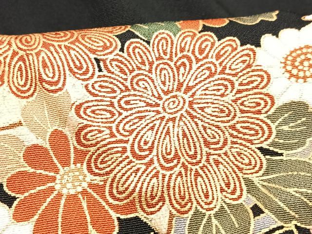 平和屋着物■豪華黒留袖 駒刺繍 花車文 金彩 正絹 逸品 CABF4972xe