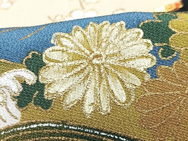 平和屋着物■豪華黒留袖 駒刺繍 吉祥花鳥文 金彩 正絹 逸品 CABF4991xe