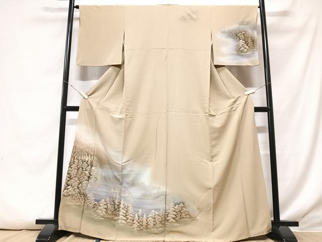 平和屋着物■訪問着 風景文 暈し染め 正絹 逸品 CABF4995xe