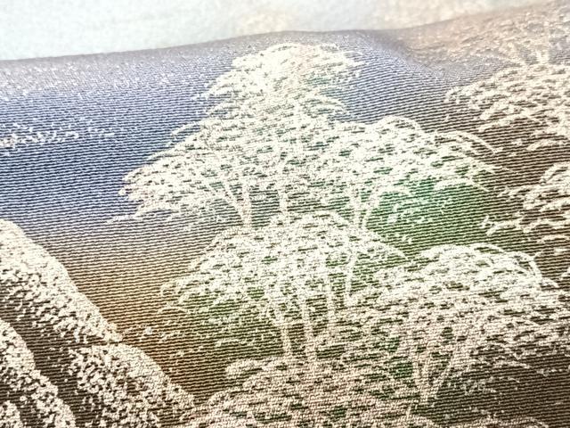 平和屋着物■訪問着 風景文 暈し染め 正絹 逸品 CABF4995xe