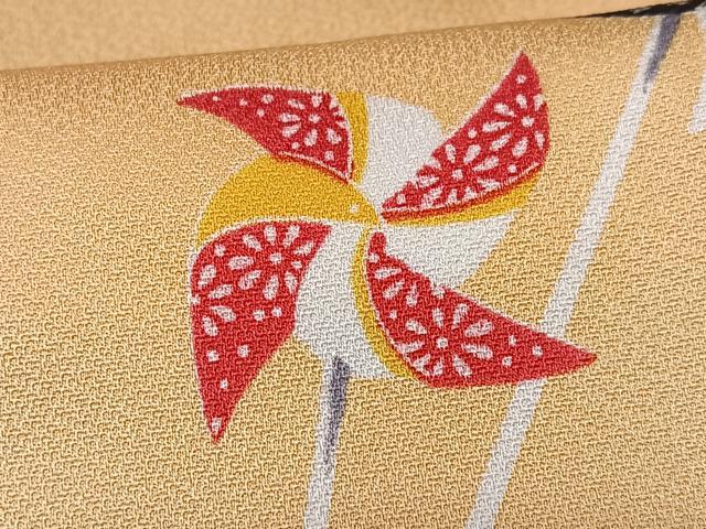 平和屋着物■上質な小紋 風車 正絹 逸品 CABF5026xe