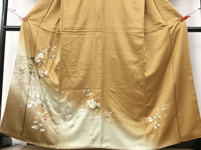 平和屋着物■訪問着 枝花文 暈し染め 金彩 やまと誂製 正絹 逸品 CABF5044xe