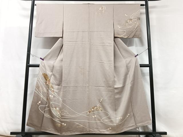 平和屋着物□訪問着 片輪車花文 金彩 正絹 逸品 CABF5081xe