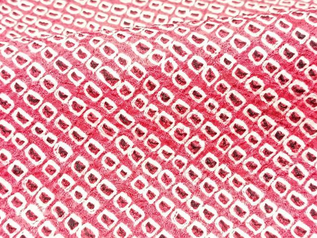 平和屋着物■上質な小紋 総絞り 正絹 逸品 CABF5084xe