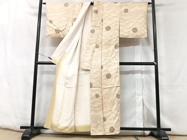 平和屋着物■上質な小紋 雪輪文 正絹 逸品 CABF5136xe