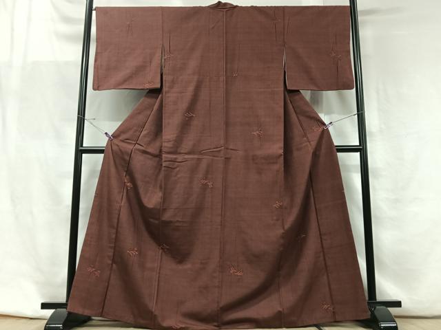 平和屋着物■上質な紬 立波文 正絹 逸品 CABF5150xe