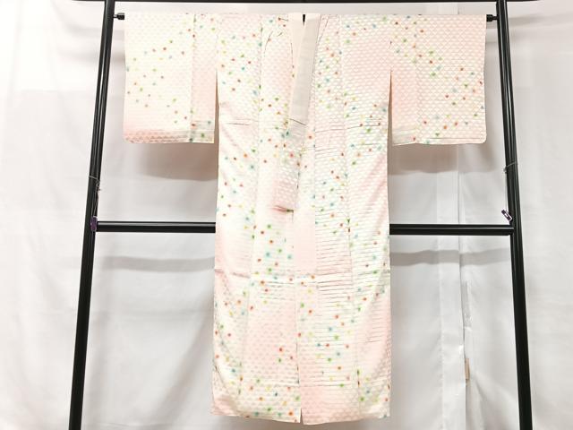 平和屋着物■長襦袢 袷 水玉 暈し染め 正絹 逸品 CABF5155xe