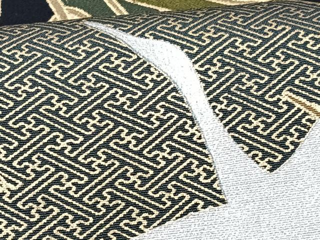平和屋着物■豪華黒留袖 駒刺繍 御所車笹松文 金彩 正絹 逸品 CABF5184xe