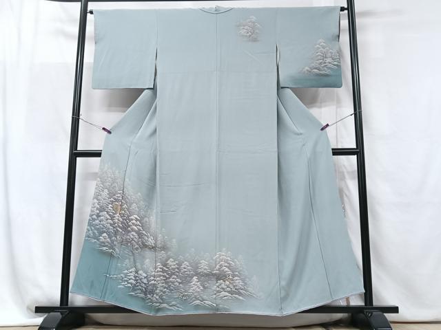 平和屋着物■訪問着 樹林文 暈し染め 正絹 逸品 CABF5192xe