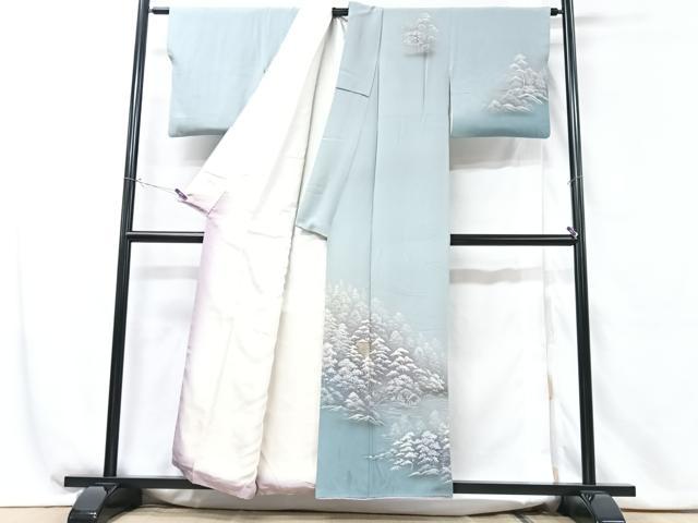 平和屋着物■訪問着 樹林文 暈し染め 正絹 逸品 CABF5192xe