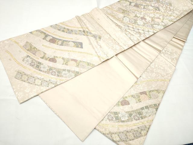 平和屋着物●六通柄袋帯 唐織 京香 金銀糸 正絹 逸品 CABF5235hy