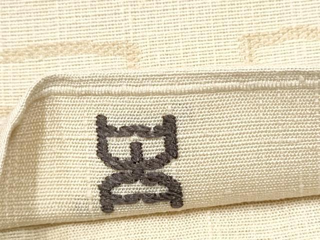 平和屋着物●太鼓柄袋帯 紬地 幾何学文様 正絹 逸品 CABF5237hy