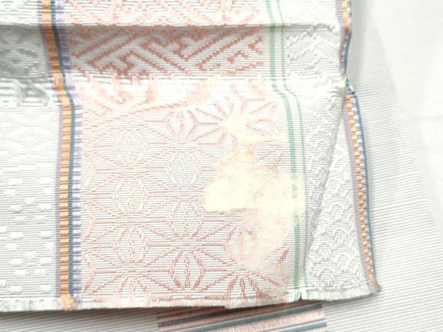 平和屋着物●本場筑前博多織 半幅帯 正絹 逸品 吉祥間道 CABF5362hy
