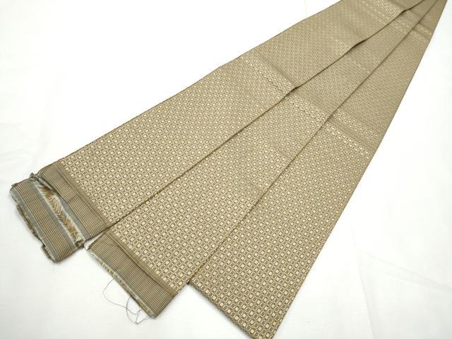 平和屋着物●男性 本場筑前博多織 角帯 幾何学文様 正絹 逸品 CABF5370hy