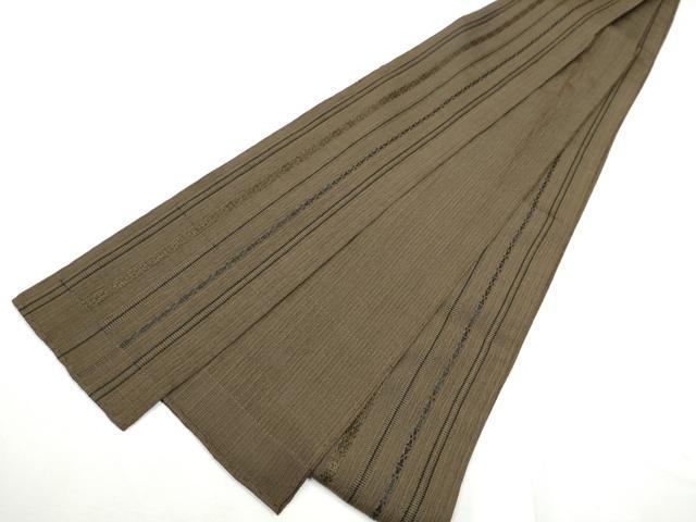 平和屋着物●男性 本場筑前博多織 角帯 献上 正絹 逸品 CABF5398hy