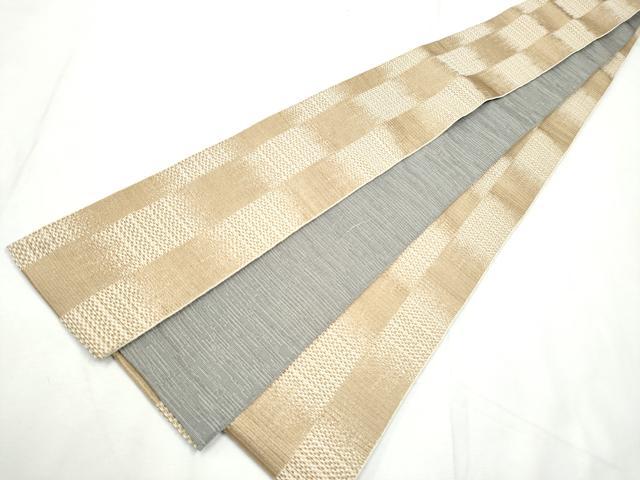 平和屋着物●男性 両面 角帯 市松霞文 CABF5533hy