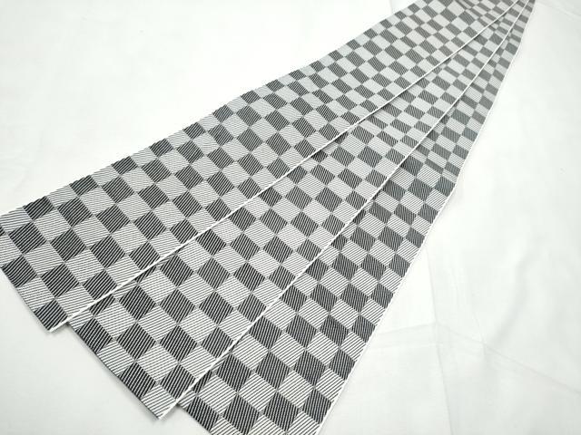 平和屋着物●男性 角帯 市松文様 一重帯 CABF5567hy