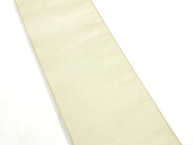平和屋着物●男性 角帯 色無地 練色 正絹 逸品 CABF5586hy