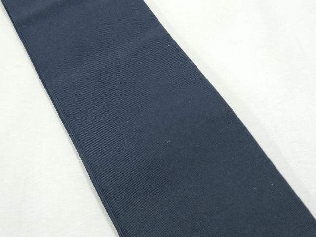 平和屋着物●男性 爪掻き本綴れ 角帯 色無地 黒紅色 正絹 逸品 CABF5590hy