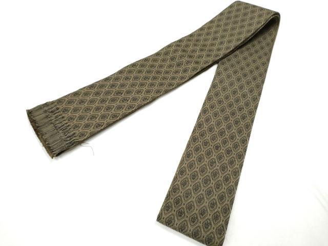 平和屋着物●男性 本場筑前博多織 角帯 菱文 正絹 逸品 CABF5600hy