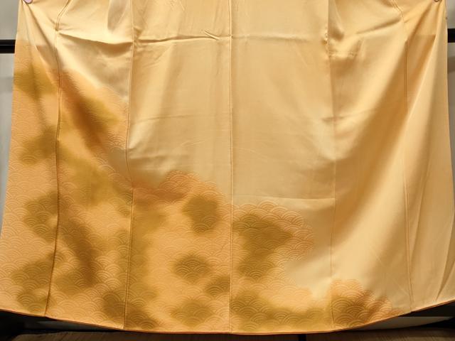 平和屋着物■訪問着 青海波文 暈し染め 正絹 逸品 CABF5721oy
