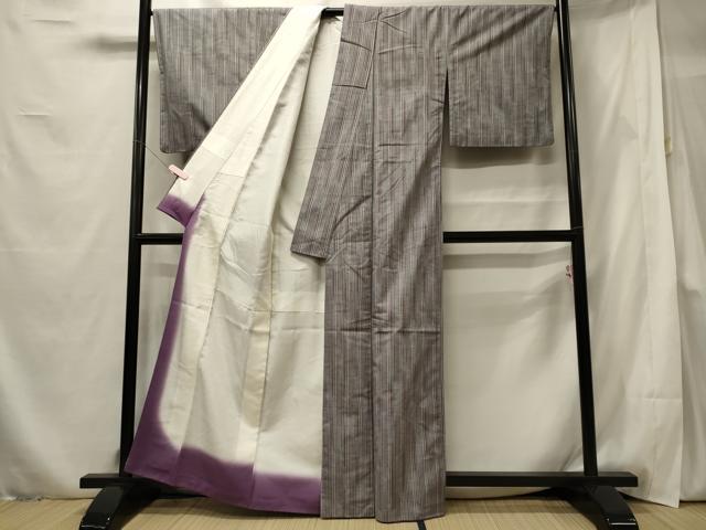 平和屋着物■上質な紬 縞 正絹 逸品 CABF5727oy