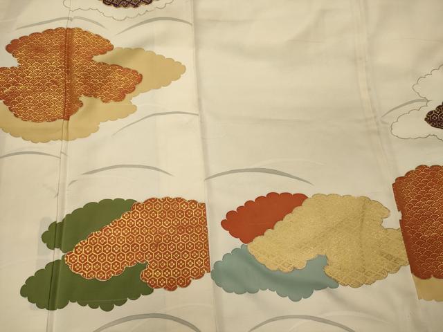 平和屋着物■訪問着 雲取り吉祥文 金彩 正絹 逸品 CABF5738oy