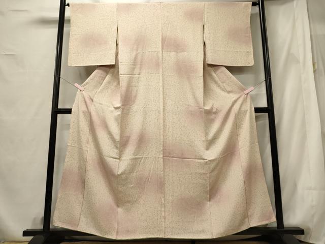 平和屋着物■上質な小紋 枝花文 暈し染め 正絹 逸品 CABF5758oy