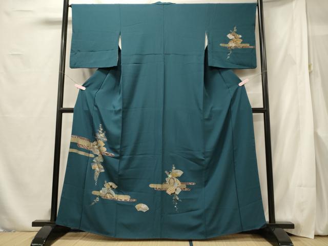 平和屋着物■訪問着 地紙重ね吉祥花文 金銀彩 正絹 逸品 CABF5769oy