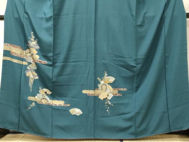 平和屋着物■訪問着 地紙重ね吉祥花文 金銀彩 正絹 逸品 CABF5769oy