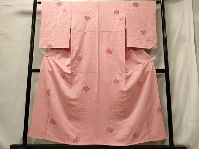平和屋着物■上質な小紋 舞花文 正絹 逸品 CABF5783oy