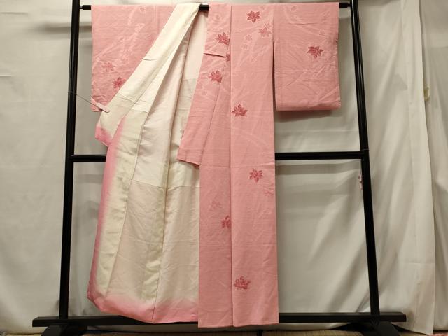 平和屋着物■上質な小紋 舞花文 正絹 逸品 CABF5783oy
