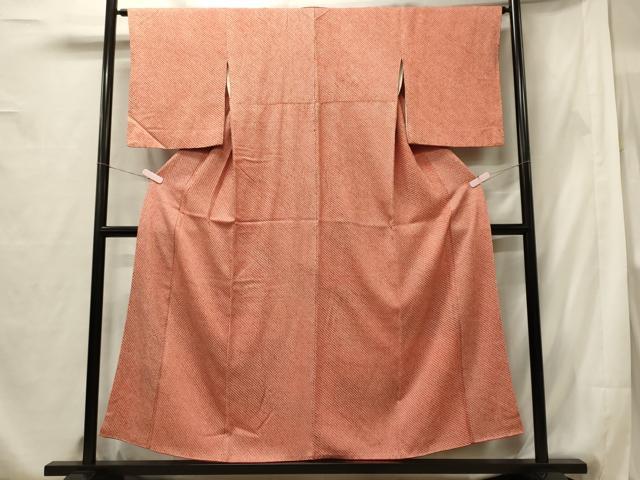 平和屋着物■大変加工の良い総絞り小紋 正絹 逸品 CABF5787oy