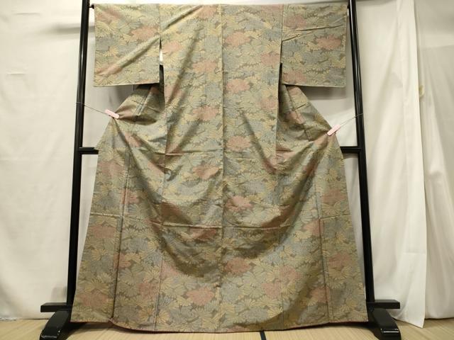 平和屋着物■上質な紬 乱菊 正絹 逸品 未使用 CABF5801oy