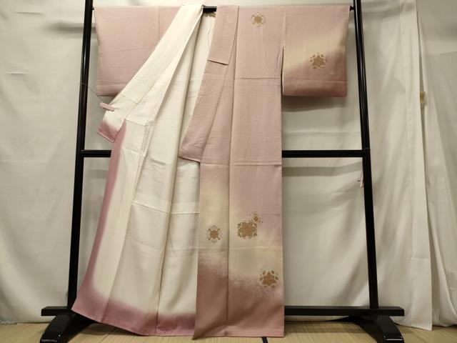 平和屋着物■中国三大刺繍 総スワトウ刺繍 訪問着 舞花文 暈し染め 金糸 正絹 逸品 CABF5818oy