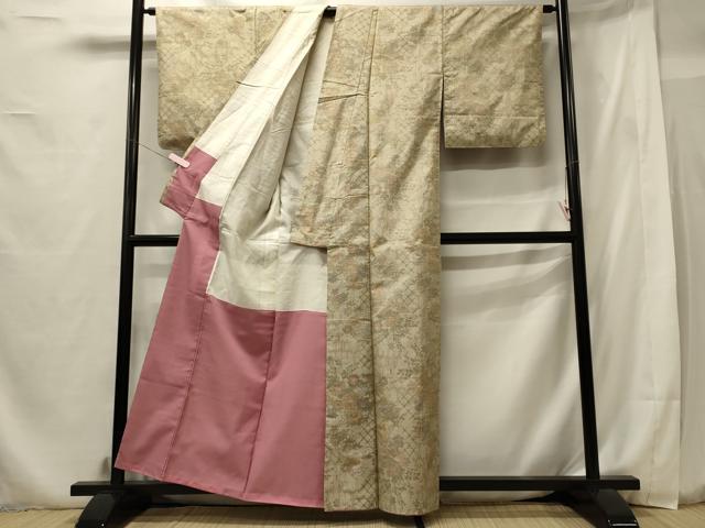 平和屋着物■本場大島紬 7マルキ 草花文 正絹 逸品 CABF5948oy