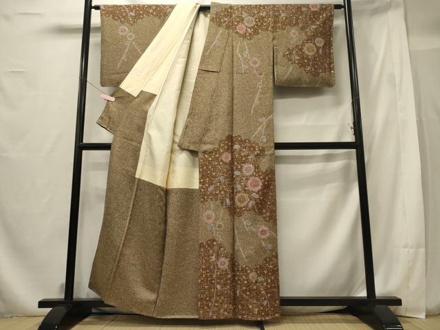 平和屋着物■訪問着 枝花文 金彩 正絹 逸品 未使用 CABF5954oy