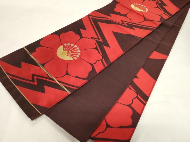平和屋着物◎六通柄袋帯 舞花文 金銀糸 正絹 逸品 CABF6041dy