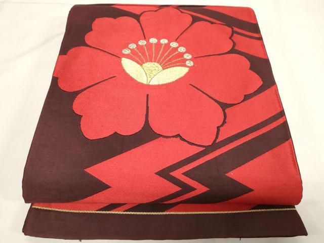 平和屋着物◎六通柄袋帯 舞花文 金銀糸 正絹 逸品 CABF6041dy