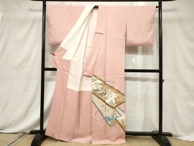 平和屋着物■豪華色留袖 風景文 金彩 正絹 逸品 CABF6143dy