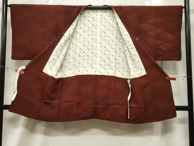 平和屋着物#道行コート 霞文 暈し染め 正絹 逸品 CABF6201dy