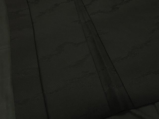 平和屋着物#羽織 霞地紋 黒地 正絹 逸品 CABF6202dy