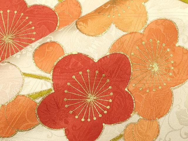 平和屋着物■豪華振袖 駒刺繍 絞り 枝梅文 金彩 正絹 逸品 CABF6212dy
